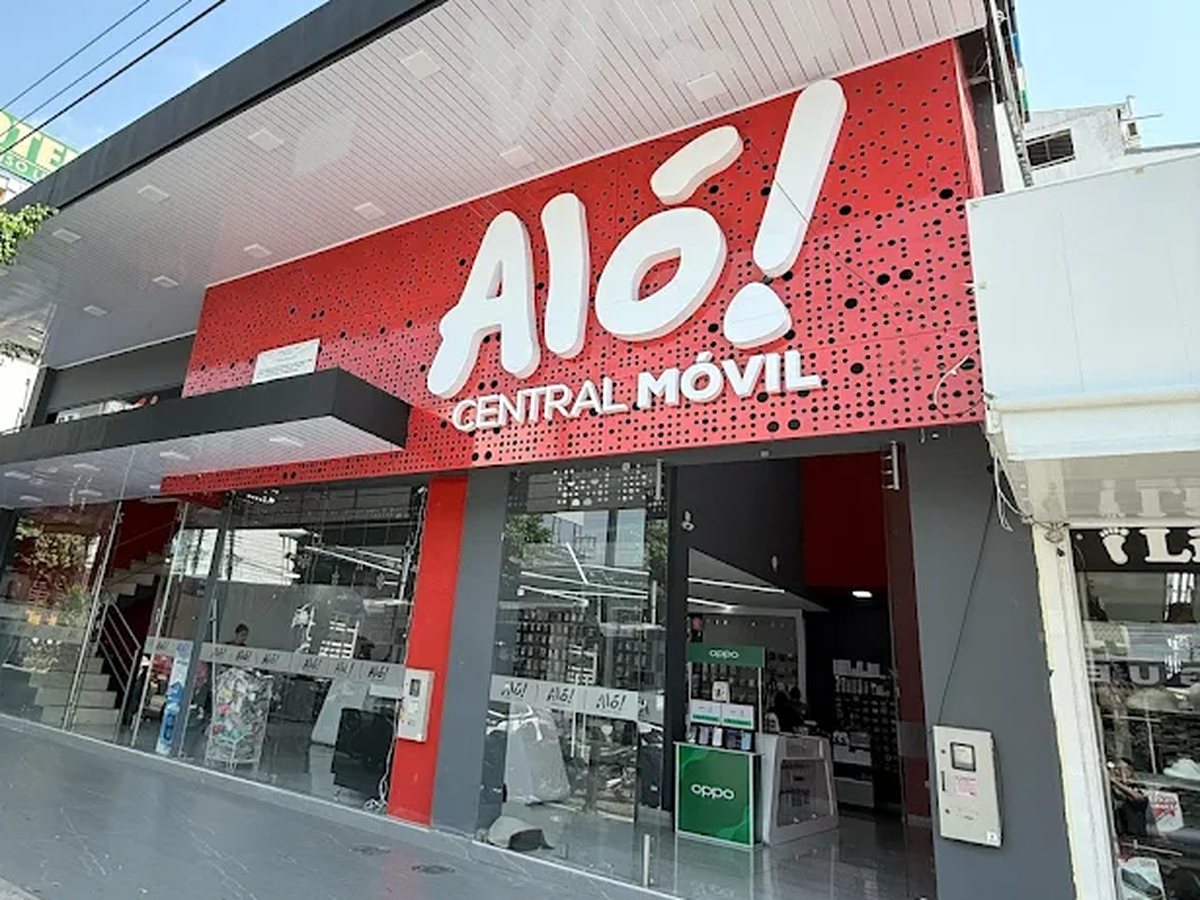 Fachada del local de Aló! Central Móvil en Sincelejo